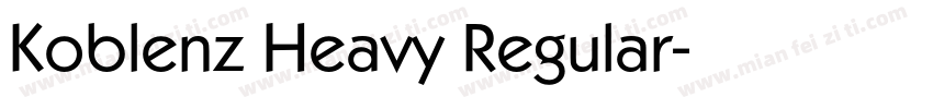 Koblenz Heavy Regular字体转换